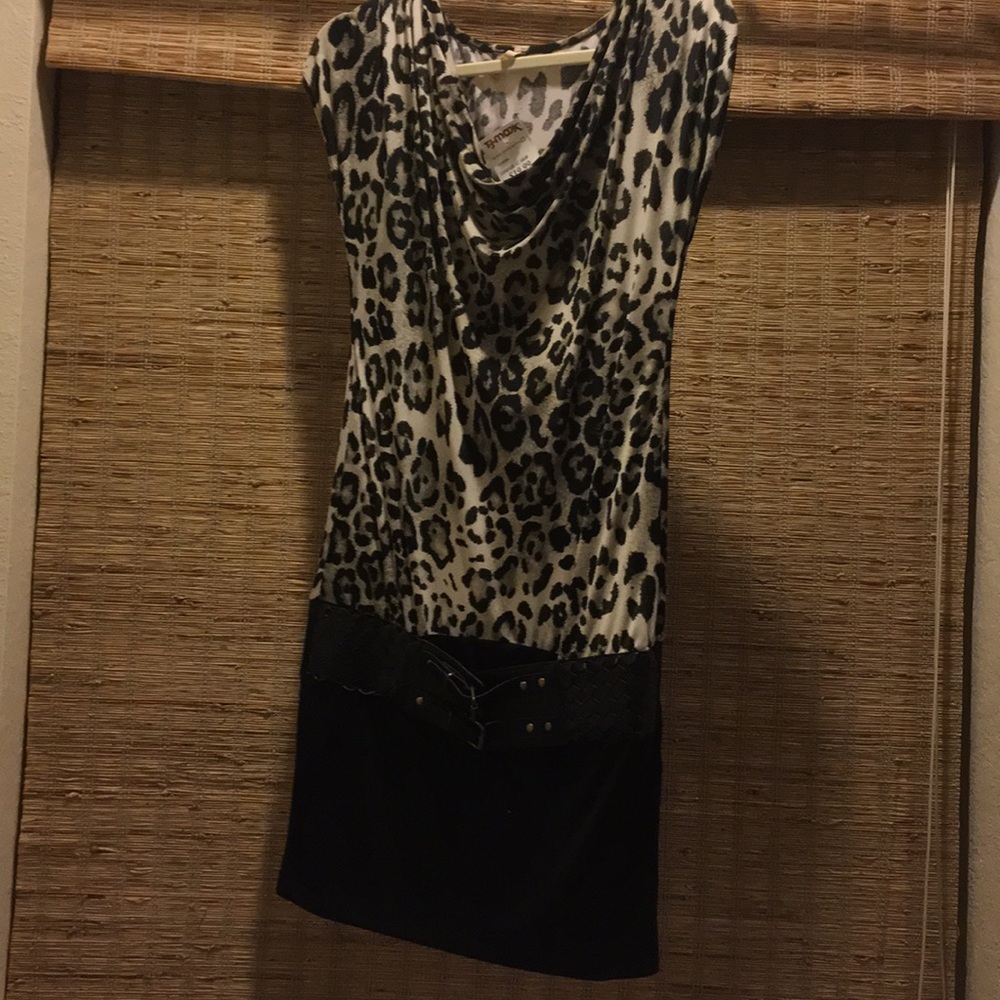 Cheetah print party dress